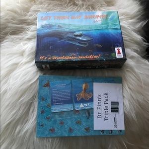 NWT Dr. Steve Finn Let Them Eat Shrimp + Expansion New Board Game Card Game